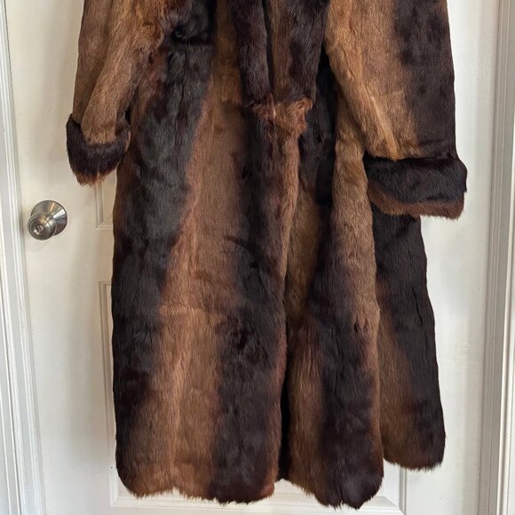 Elegant Vintage Polo Norte Rabbit Fur Coat - Full Length - Picture 2 of 10